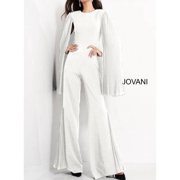 NEW JOVANI women's evening jumpsuit in ivory